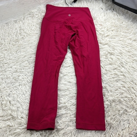 Lululemon Align Crop *21" Ruby Red - Picture 3 of 4
